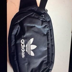 Adidas Black Belt Bag for Men